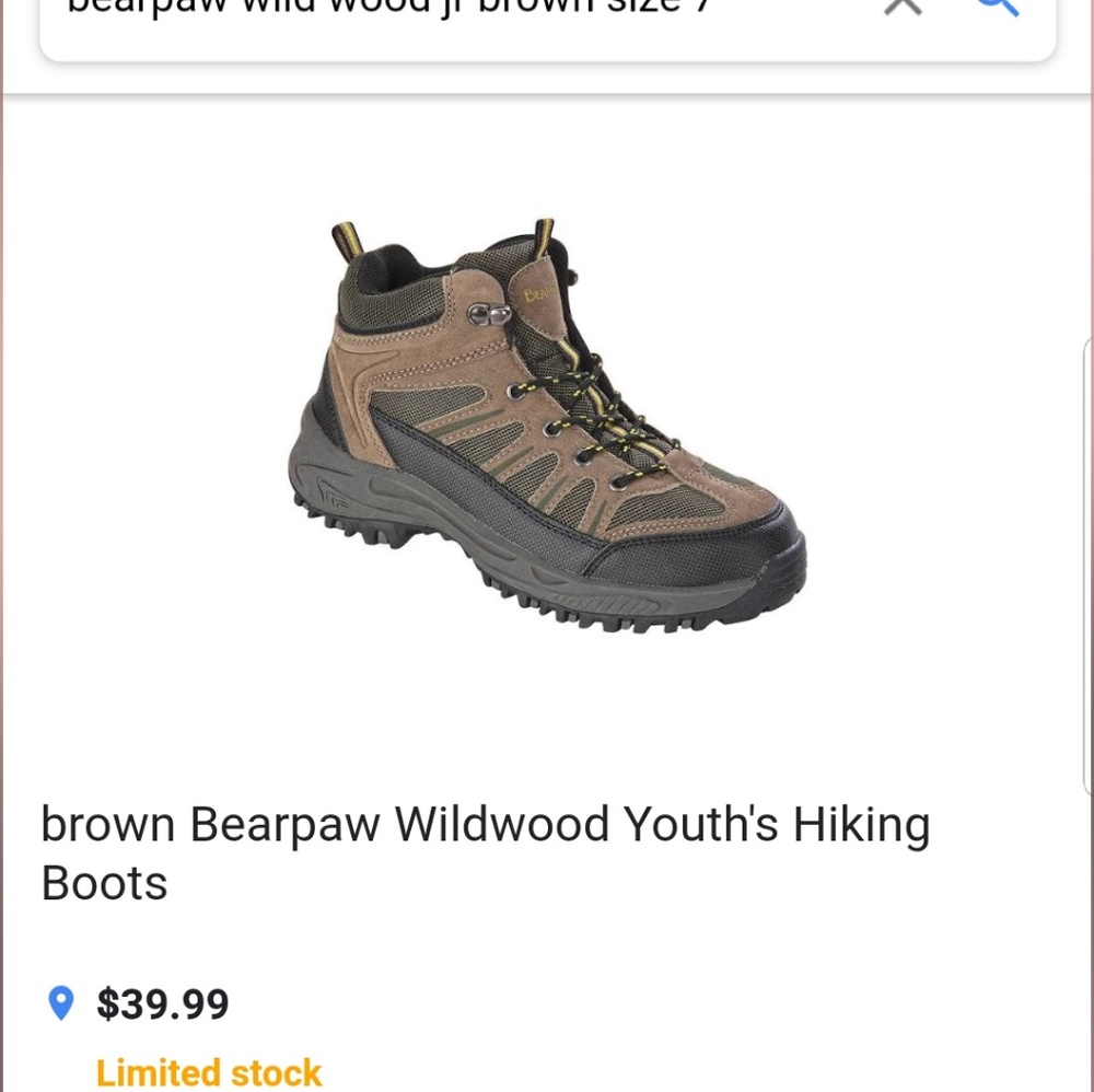 Hiking boots bearpaw